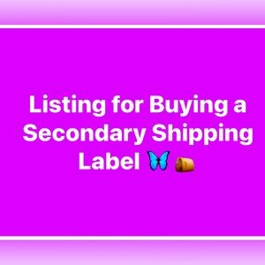 Listing for purchasing a secondary package label